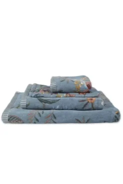Pip Studio Badhanddoek Secret Garden 55X100Cm Blauw Hot