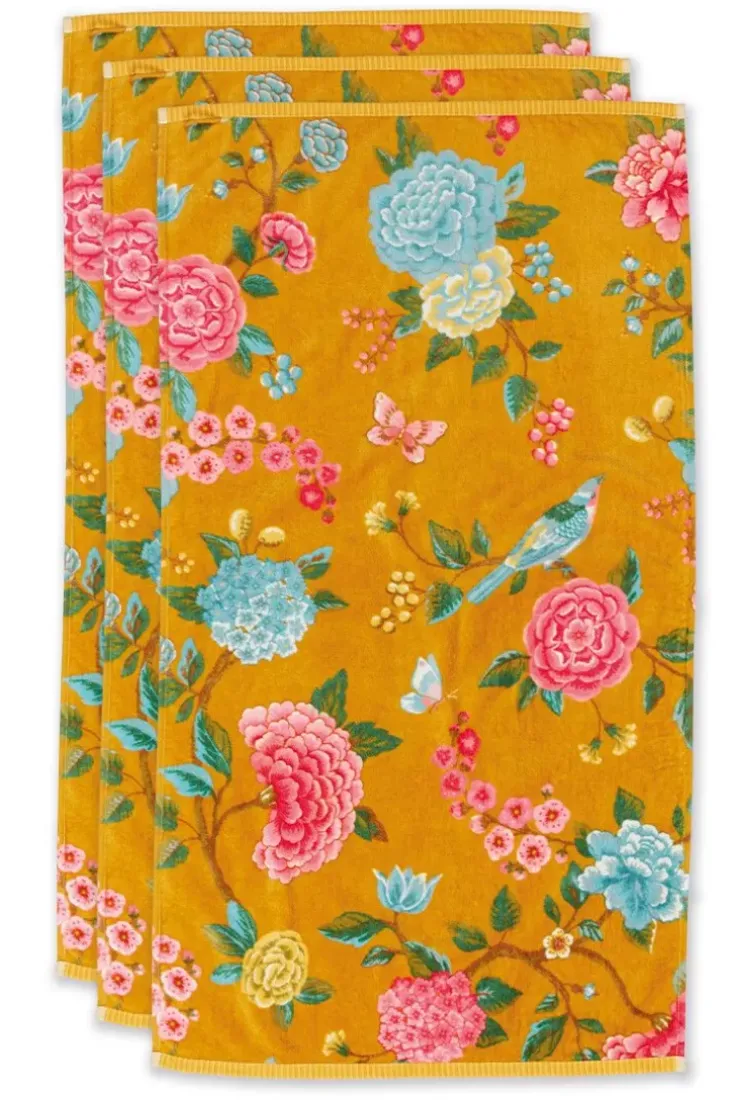 Pip Studio Badhanddoek Set/3 Good Evening 55X100 Cm Geel Sale