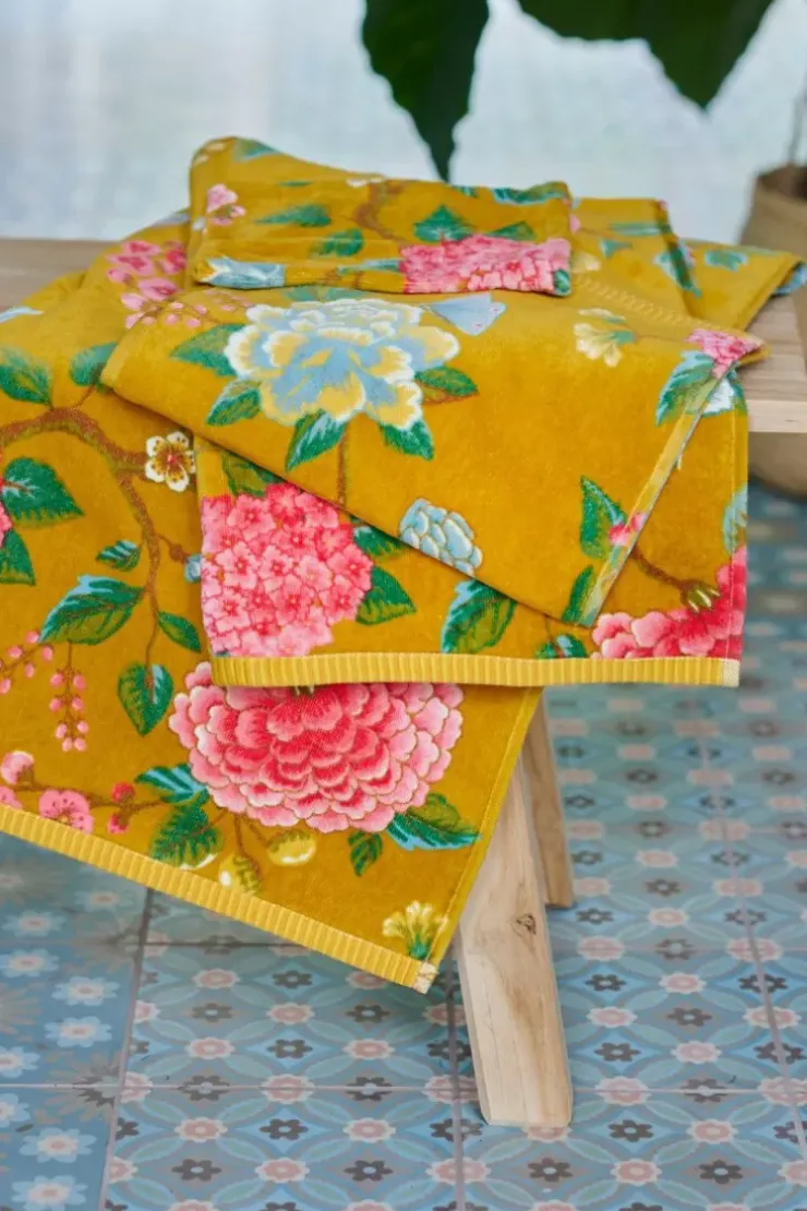 Pip Studio Badhanddoek Set/3 Good Evening 55X100 Cm Geel Sale