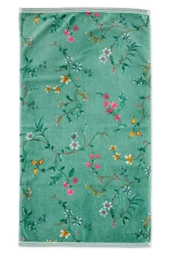 Pip Studio Badhanddoek Set/3 Les Fleurs 55X100 Cm Groen Clearance