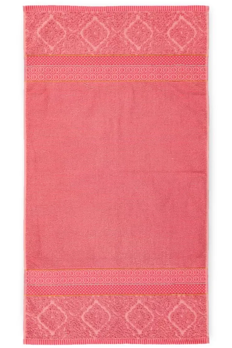 Pip Studio Badhanddoek Set/3 Soft Zellige 55X100 Cm Koraal Outlet