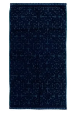 Pip Studio Badhanddoek Set/3 Tile De Pip Donker 55X100 Cm Blauw Best