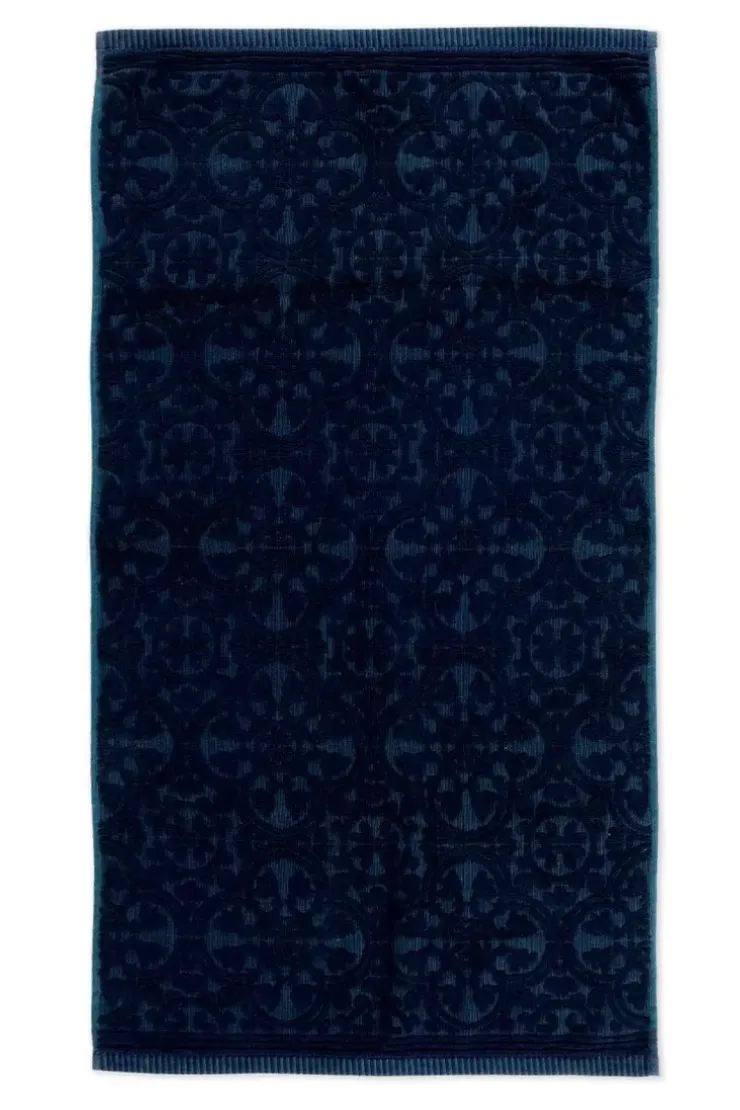 Pip Studio Badhanddoek Set/3 Tile De Pip Donker 55X100 Cm Blauw Best