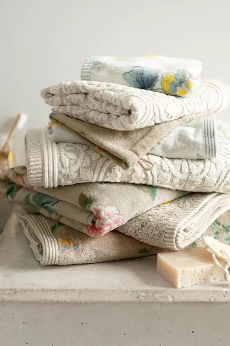 Pip Studio Badhanddoek Set/3 Tile De Pip 55X100 Cm Khaki Discount