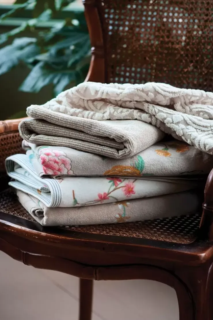 Pip Studio Badhanddoek Set/3 Tile De Pip 55X100 Cm Khaki Discount