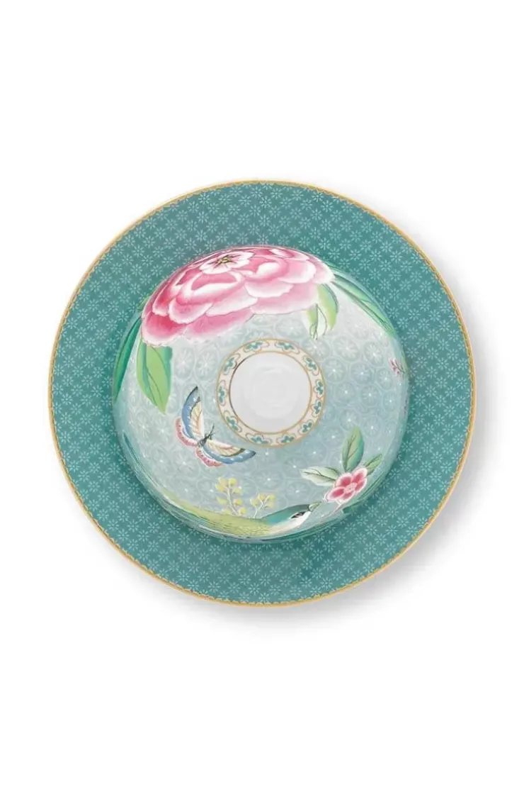 Pip Studio Blushing Birds Botervloot Rond Blue Blauw Clearance