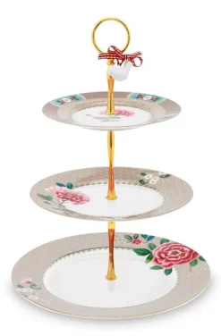 Pip Studio Blushing Birds Etagere 3 Laags Khaki Outlet