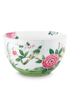 Pip Studio Blushing Birds Grote Kom Wit 23 Cm Clearance