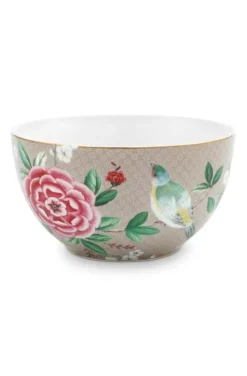 Pip Studio Blushing Birds Kom 15 Cm Khaki Hot