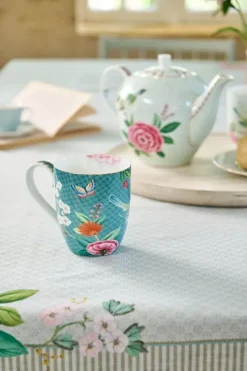 Pip Studio Blushing Birds Mok Xl Blue Blauw Best