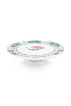 Pip Studio Blushing Birds Taartplateau Klein 21Cm Wit