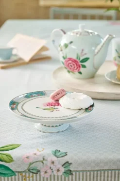 Pip Studio Blushing Birds Taartplateau Klein 21Cm Wit