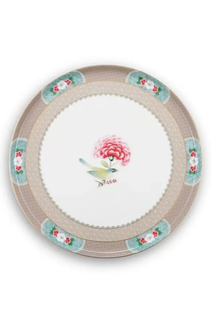 Pip Studio Blushing Birds Taartplateau Groot Khaki New