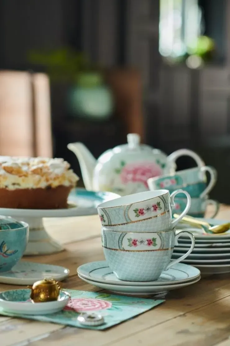 Pip Studio Blushing Birds Theetip 9 Cm Blauw Discount