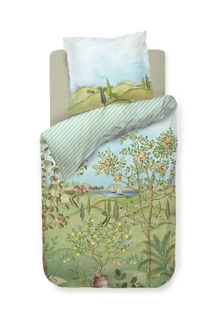Pip Studio Dekbedovertrek La Campagna Groen New