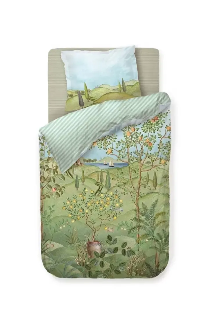 Pip Studio Dekbedovertrek La Campagna Groen New