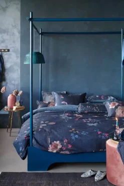 Pip Studio Dekbedovertrek Tokyo Bouquet Donker Blauw Clearance