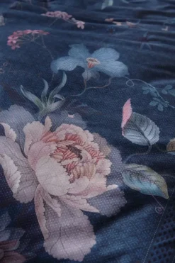 Pip Studio Dekbedovertrek Tokyo Bouquet Donker Blauw Clearance
