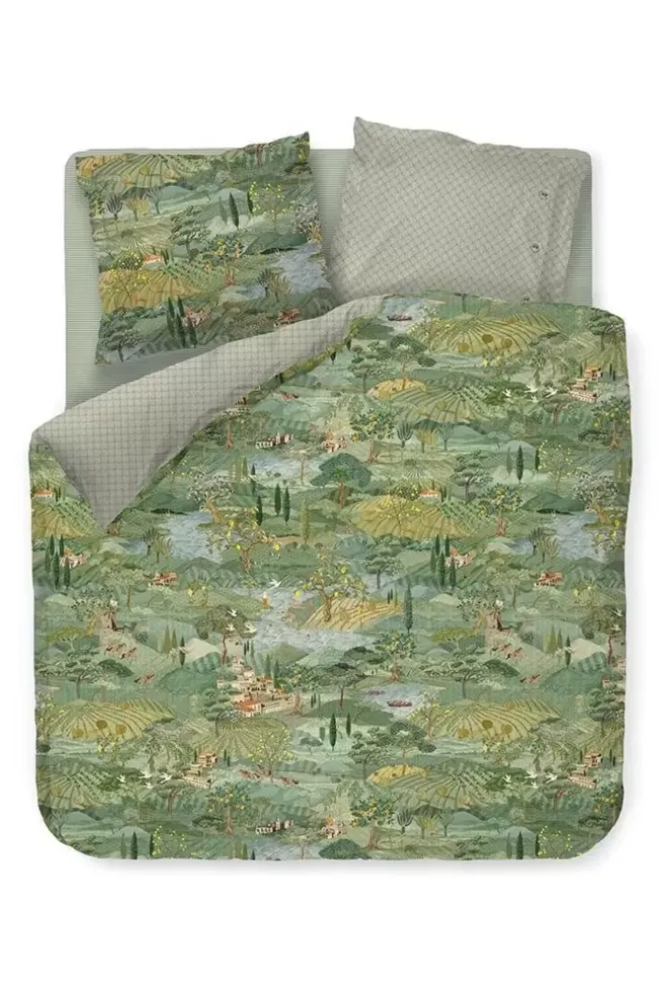 Pip Studio Dekbedovertrek Toscana Groen New