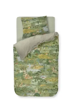Pip Studio Dekbedovertrek Toscana Groen New