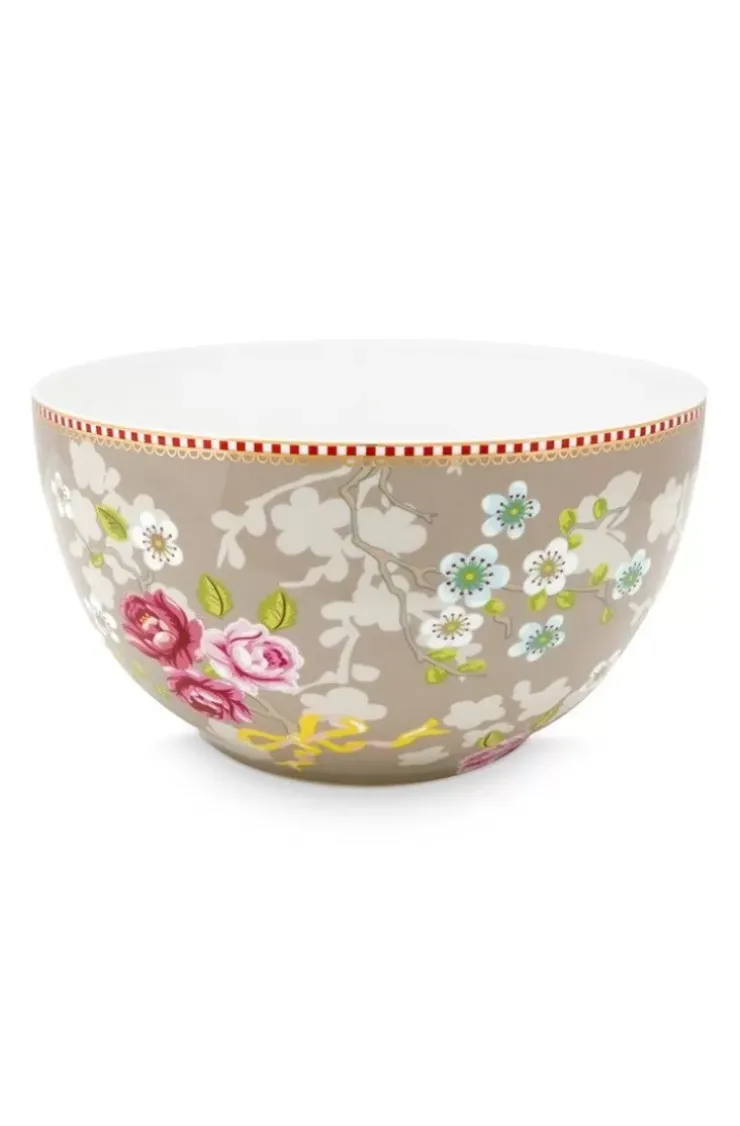Pip Studio Early Bird Kom Chinese Rose 18 Cm Khaki Outlet