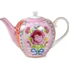 Pip Studio Floral Theepot Roze Hot