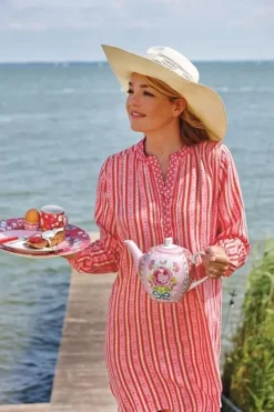 Pip Studio Floral Theepot Roze Hot