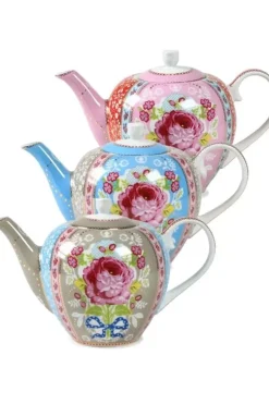 Pip Studio Floral Theepot Blauw Best
