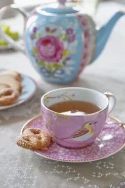 Pip Studio Floral Theepot Blauw Best