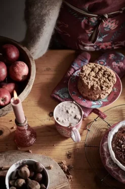 Pip Studio Flower Festival Apron Dark Pink Roze Online