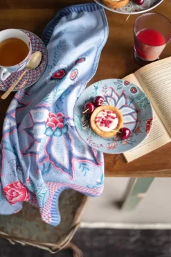 Pip Studio Flower Festival Cappuccino Kop & Schotel Lichtblauw Outlet