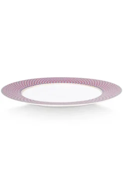 Pip Studio Flower Festival Dinerbord Rood/Lichtblauw 26.5 Cm Multi New