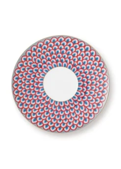 Pip Studio Flower Festival Espresso Kop & Schotel Licht Blauw