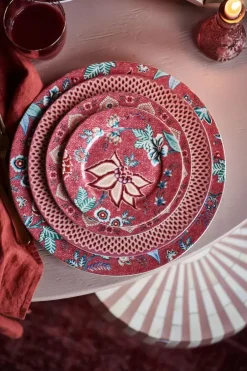 Pip Studio Flower Festival Gebaksbord Donker 17 Cm Roze Best