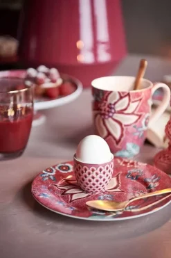 Pip Studio Flower Festival Gebaksbord Donker 17 Cm Roze Best