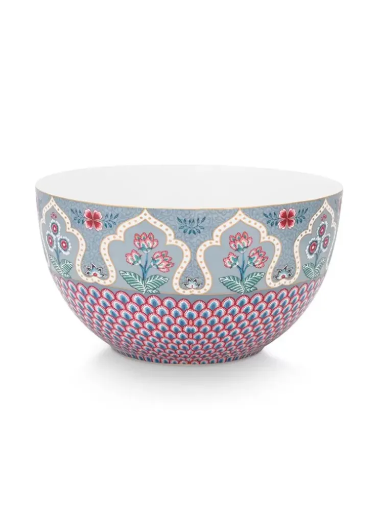 Pip Studio Flower Festival Kom Licht 18 Cm Blauw Hot