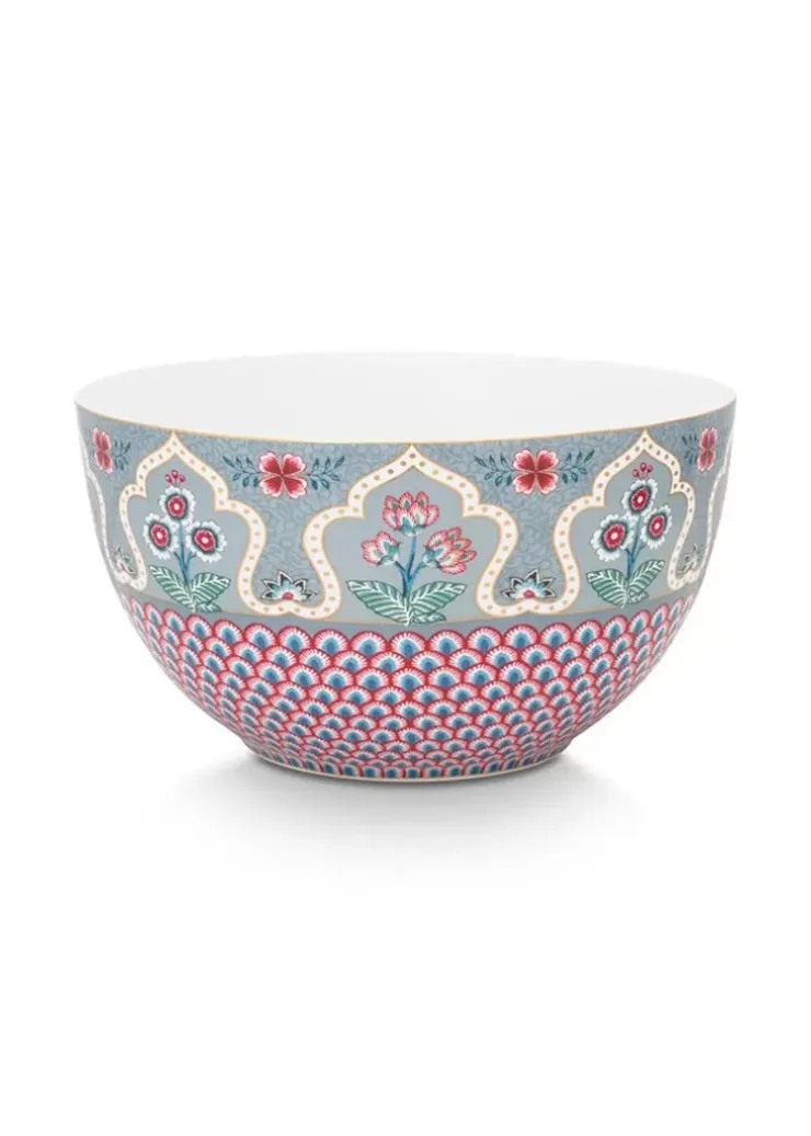 Pip Studio Flower Festival Kom Licht 18 Cm Blauw Hot