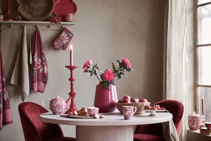 Pip Studio Flower Festival Mok Groot Donker Roze Best