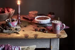 Pip Studio Flower Festival Mok Xl Deco Donker Roze Outlet