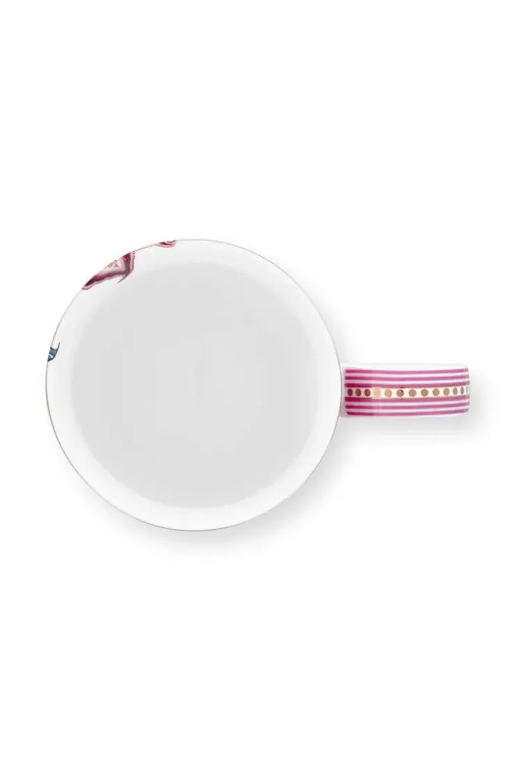 Pip Studio Flower Festival Mok Xl Donker Roze Clearance