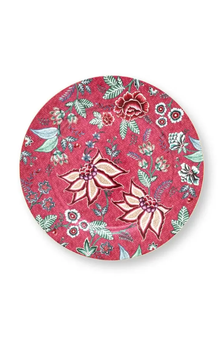 Pip Studio Flower Festival Onderbord Donker 32 Cm Roze Outlet