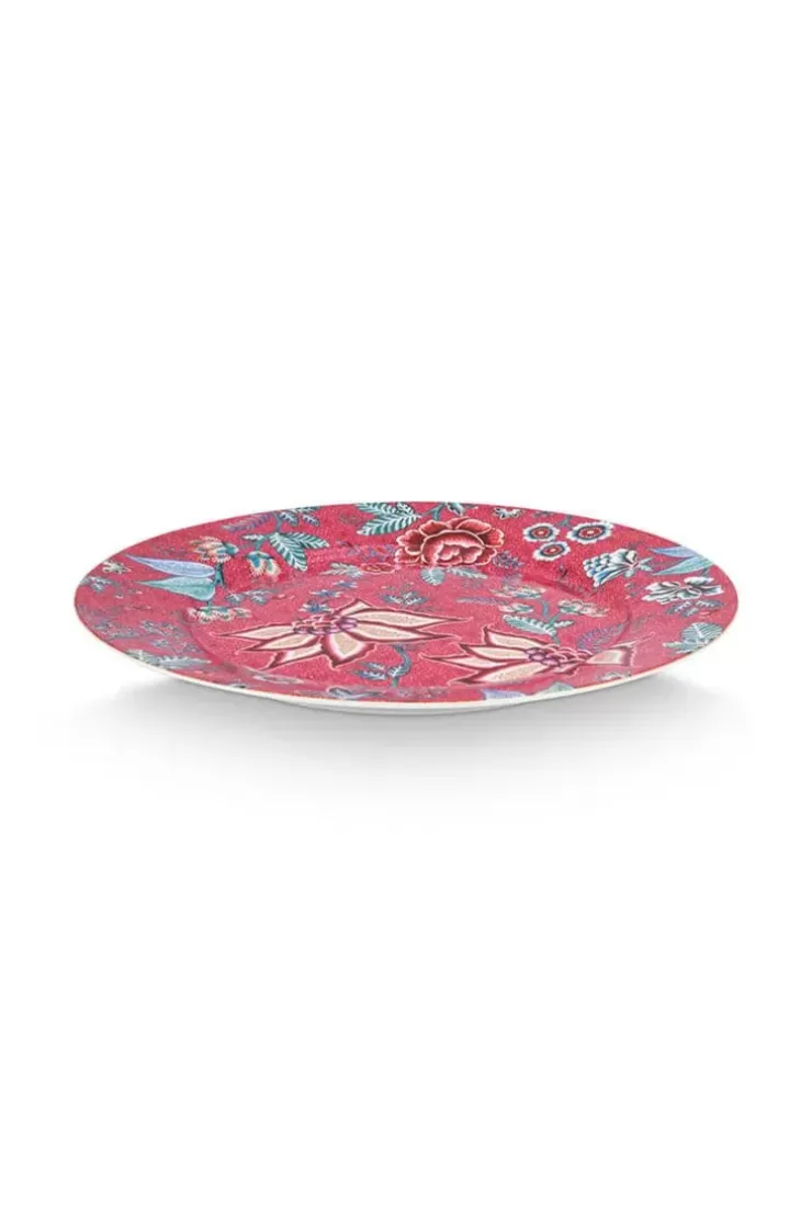 Pip Studio Flower Festival Onderbord Donker 32 Cm Roze Outlet