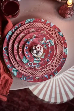 Pip Studio Flower Festival Onderbord Donker 32 Cm Roze Outlet