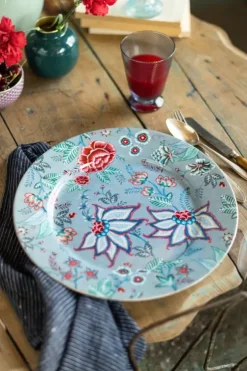 Pip Studio Flower Festival Onderbord Licht 32 Cm Blauw Clearance