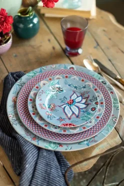 Pip Studio Flower Festival Onderbord Licht 32 Cm Blauw Clearance