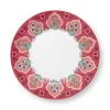 Pip Studio Flower Festival Ontbijtbord Donker 21 Cm Roze New