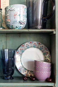 Pip Studio Flower Festival Ontbijtbord Licht 21 Cm Blauw