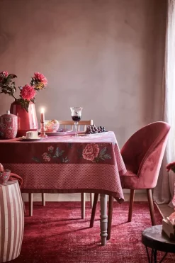 Pip Studio Flower Festival Rechthoekig Taartplateau Donker Roze Online