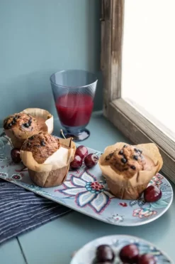 Pip Studio Flower Festival Rechthoekig Taartplateau Licht Blauw Best