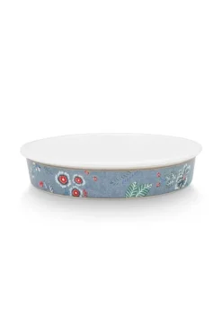 Pip Studio Flower Festival Serveerschaal Rond Licht Blauw Hot